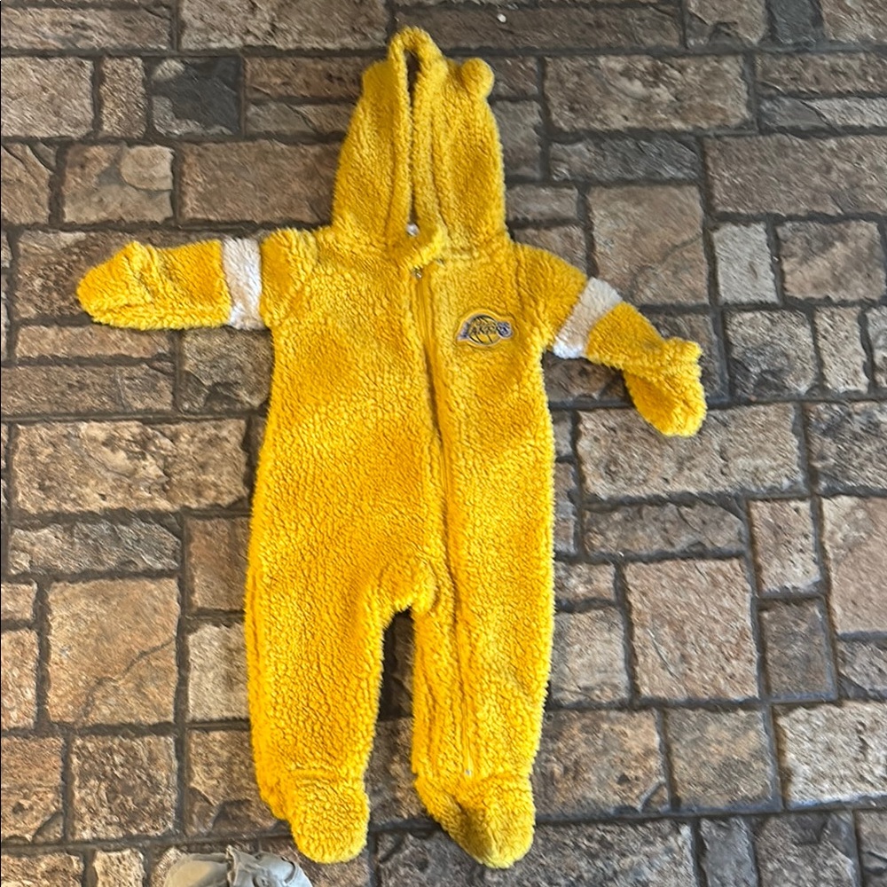 NBA Lakers Cozy Yellow Kids One Piece